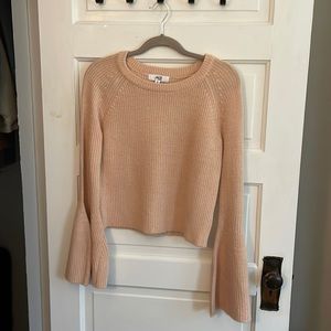 Like new blush pink Jack by BB Dakota sweater with bell sleeves